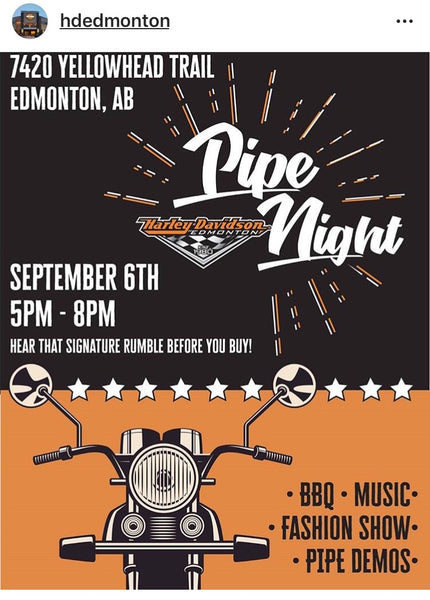 Harley-Davidson Edmonton “Pipe Night” Sept.6th!