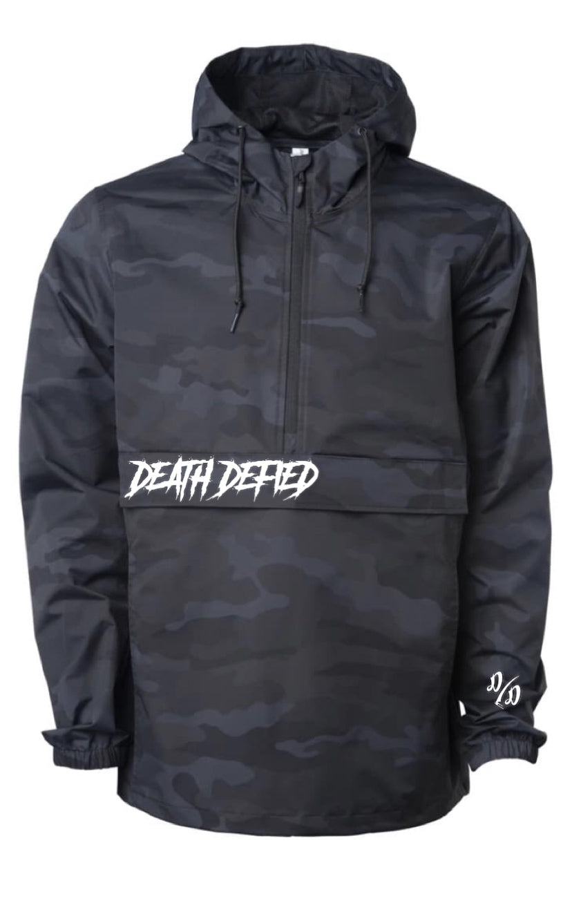 Black camo anorak jacket