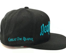 Teal on Black Snapback