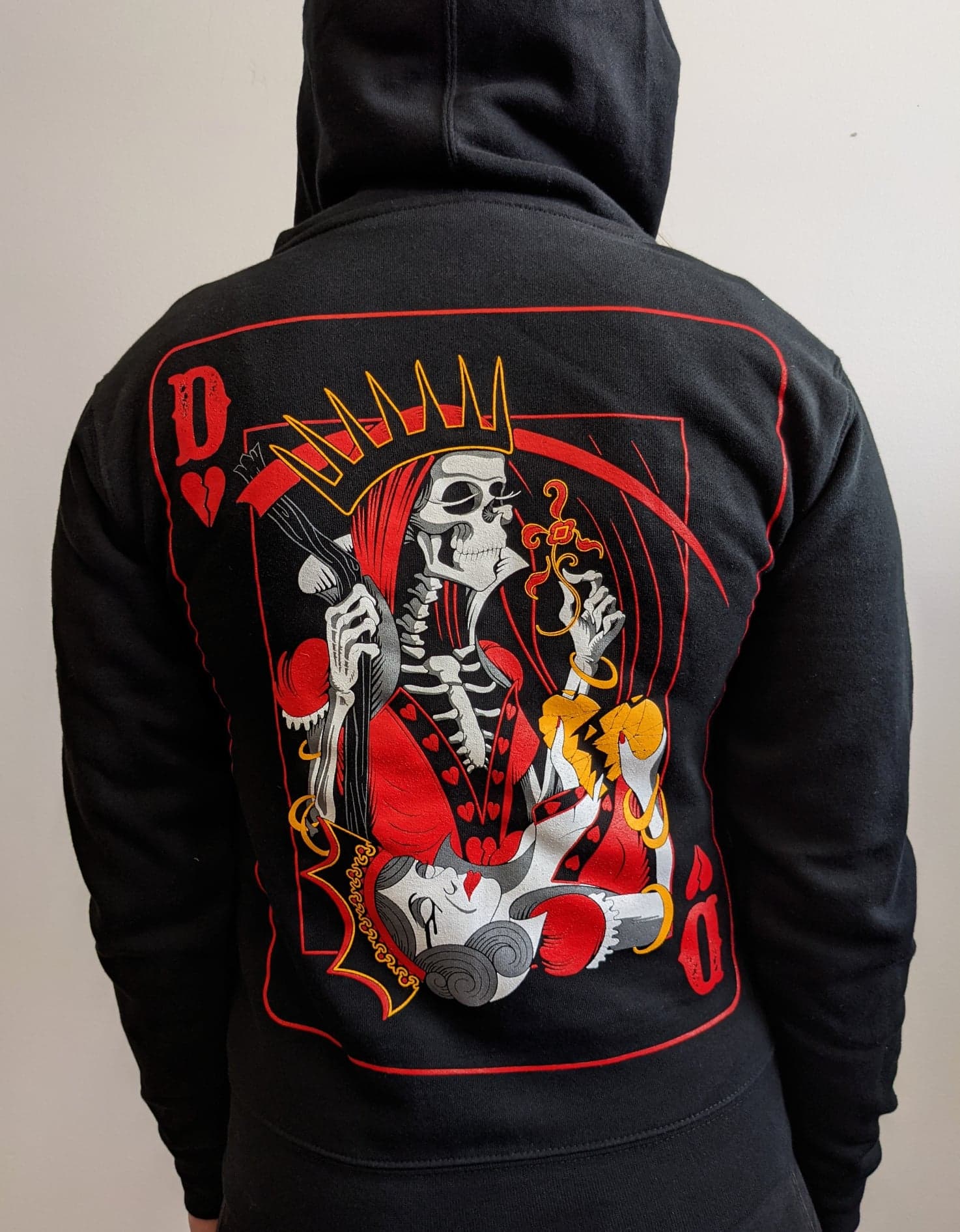 Queen Card Womens Zip-up