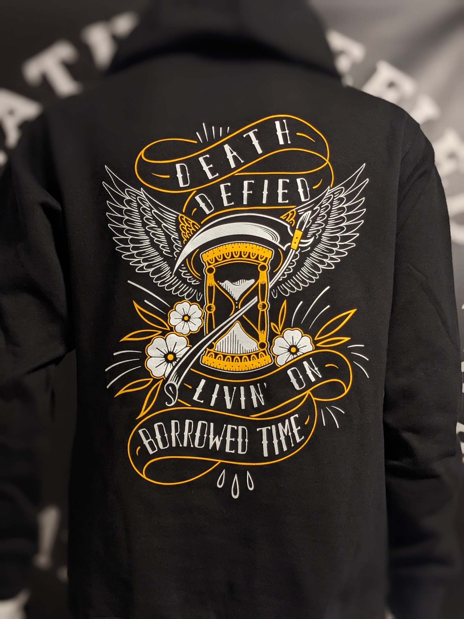 Borrowed time pullover hoodie