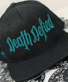 Teal on Black Snapback