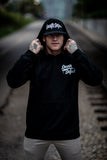 White on black OG pullover hoodie