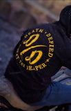 Yellow on black OG pullover hoodie