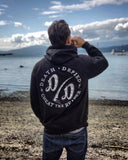 White on black OG pullover hoodie