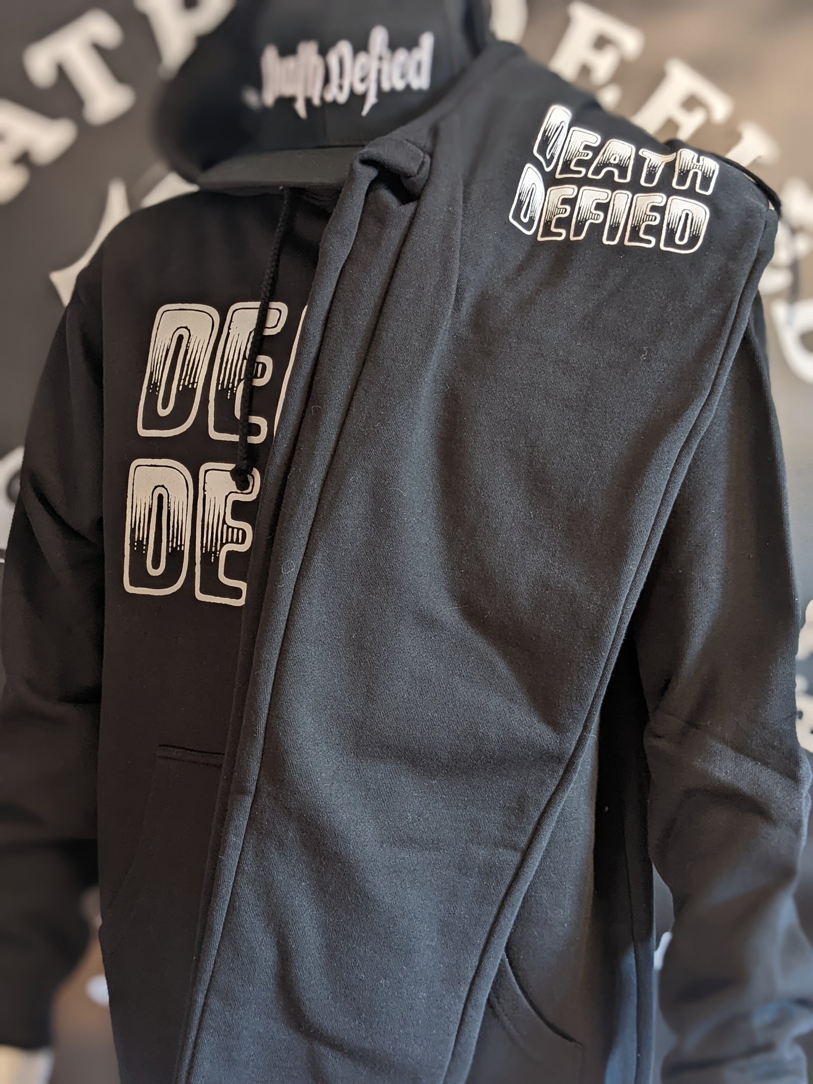 Stacked pullover hoodie