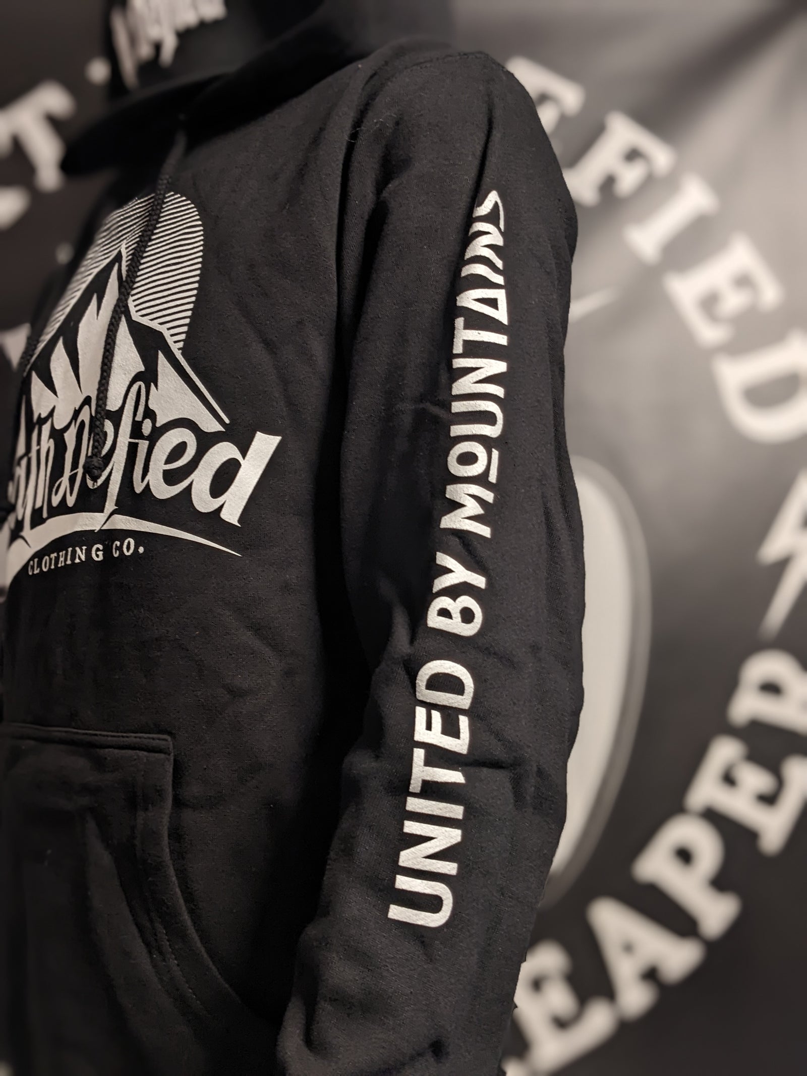 United by Mountains pullover hoodie