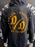 Yellow on black OG pullover hoodie