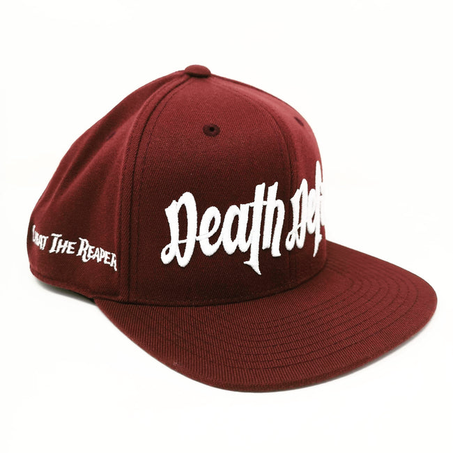 White on Maroon Snapback